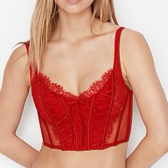 Victoria’s Secret Dream Angels Unlined Lace-Up Corset Top - Picture 7 of 8